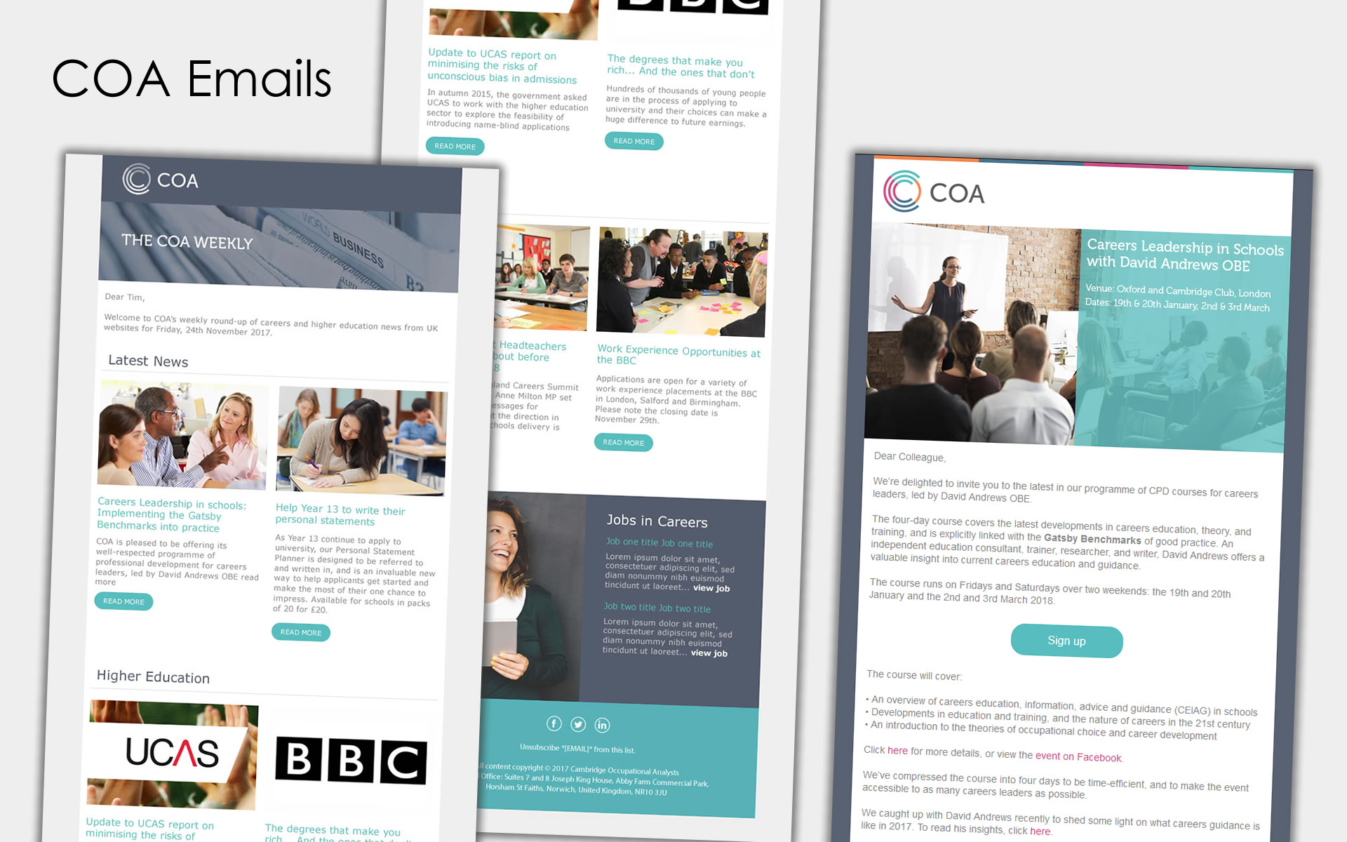 COA Email Newsletters